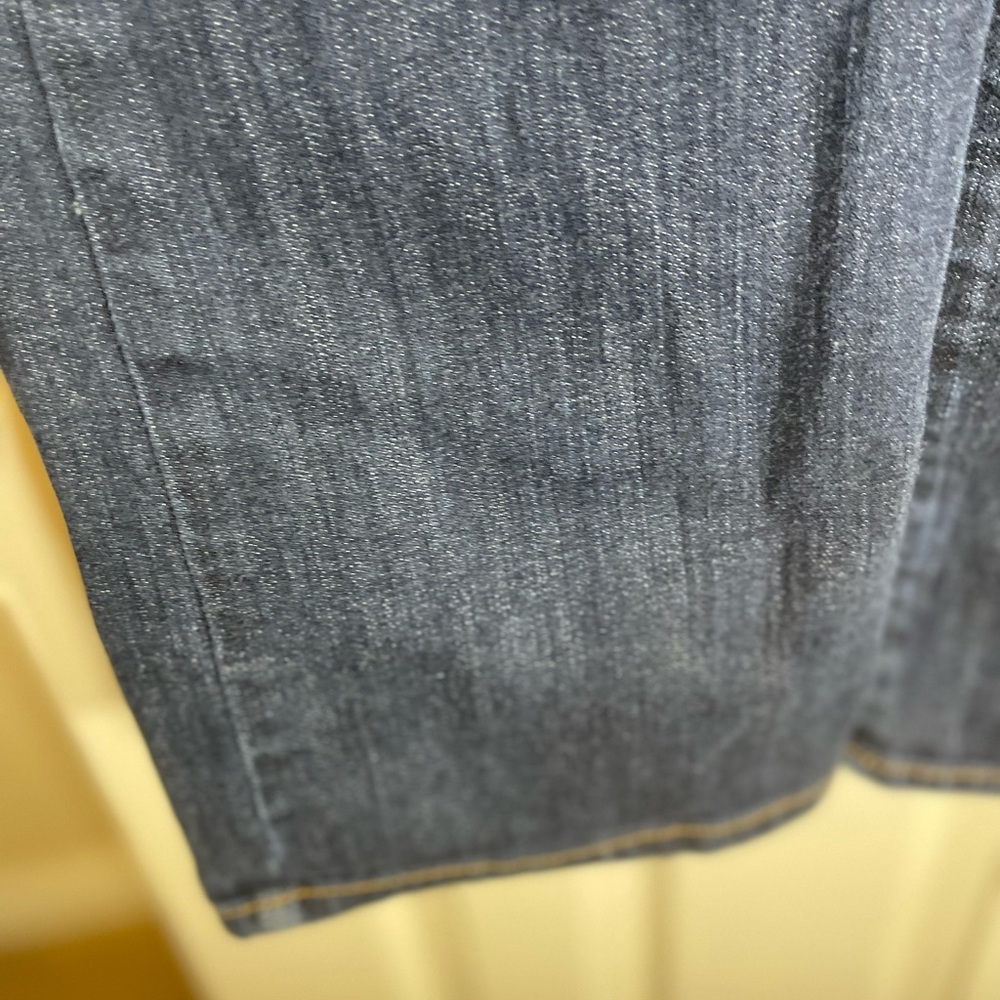 American Eagle Stretch Slim Boot Jeans size 8 Whiskered Wash Y2K - Picture 5 of 11